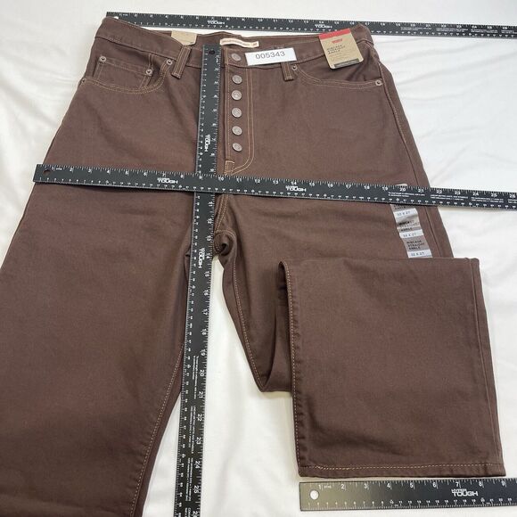 Levi's Jeans Women's 32x27 Brown Ribcage Straight Ankle High Rise American Denim - Picture 13 of 15